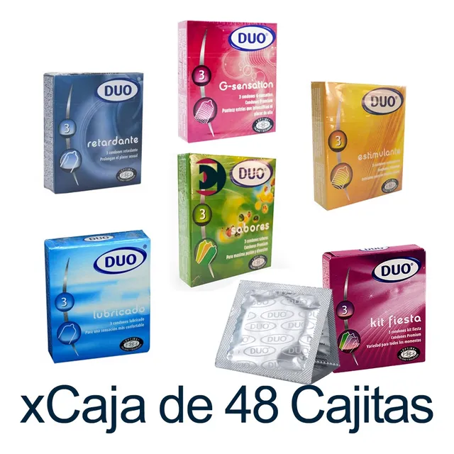 Preservativos / Condones Duo. X Cajitas Y Cajas. Originales