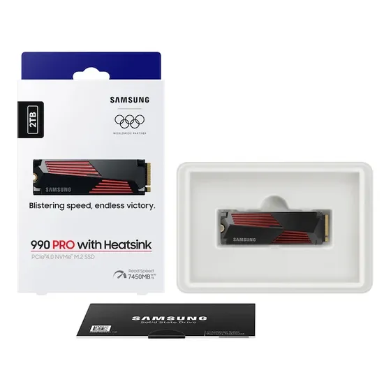 Ssd Samsung 990 Pro Nvme Con Disipador M.2 - 2tb Nuevo Ps5