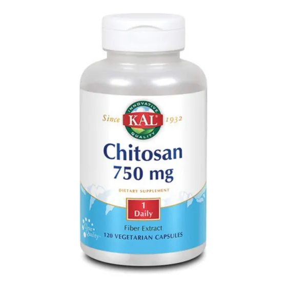 Tabletas De Quitosano Kal, 750 Mg, 120 Unidades