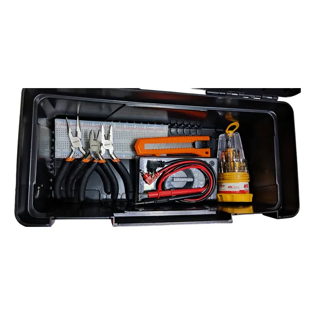 Kit Estudiantil Para Electrónica Elementos Y Herramientas