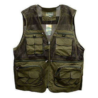 Chaleco Para Pescador. Pesca. Transpirable Verde Militar Xl Chaleco Para Pescador. Pesca. Transpirable Verde Militar Xl