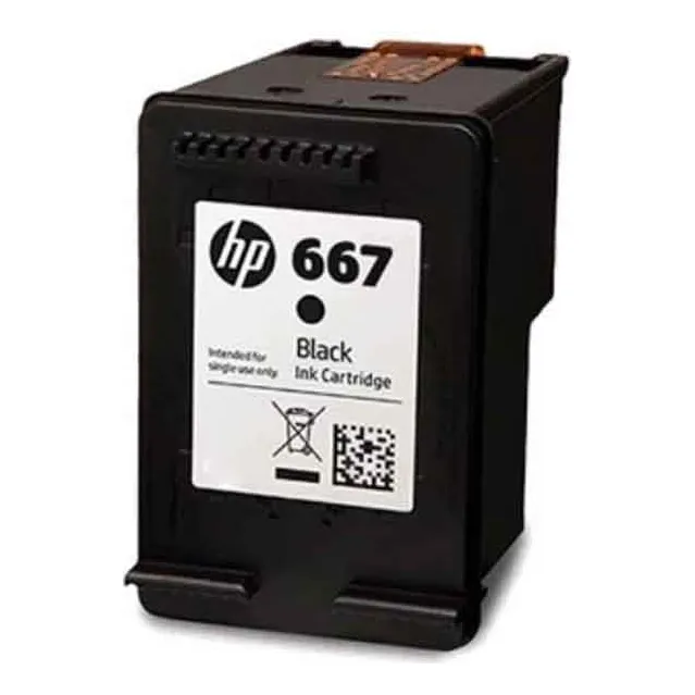 Cartucho De Tinta  Hp 667 Original 3ym79al Negro