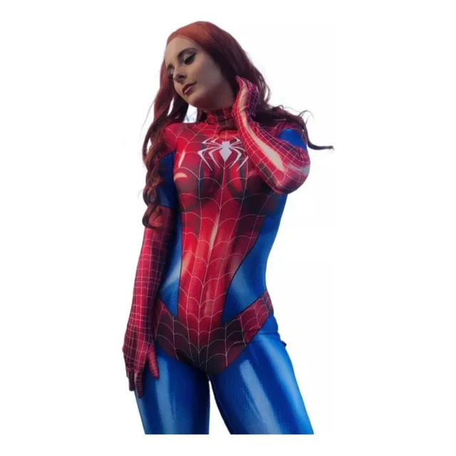 Mono De Superhéroe Spiderman Woman Cosplay Halloween Traje