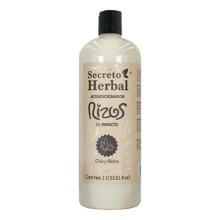 Acondicionador Natural Rizos Secreto Herbal Chía Y Ricino 1l Acondicionador Natural Rizos Secreto Herbal Chía Y Ricino 1l