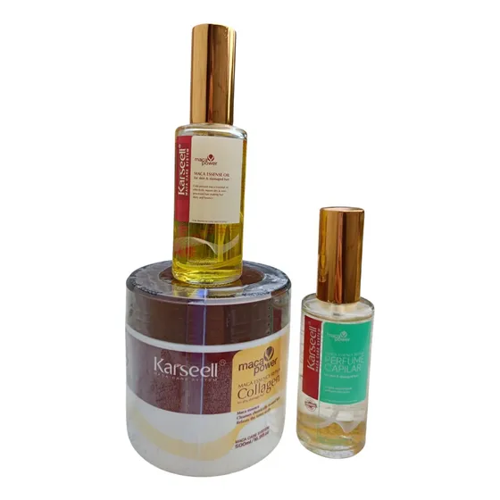Mascara + Aceite + Perfume Capilar Karseell