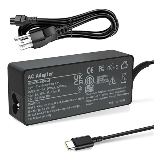 Cargador Tipo C De 100/90w Para Lenovo/macbook Pro/hp/dell