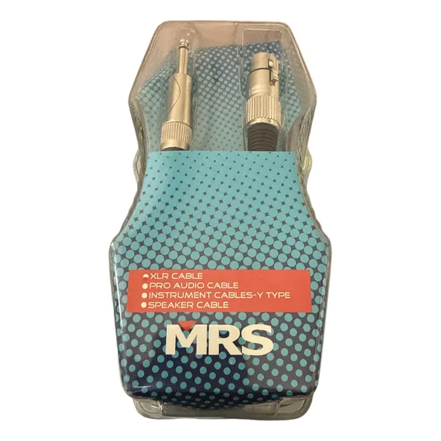 Mrs Cable Para Micrófono Reforzado Plug A Canon 9.5metros