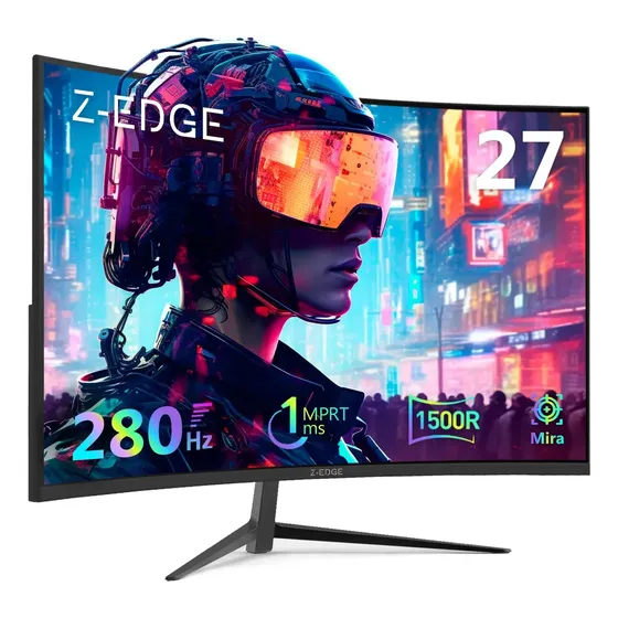 Monitor De Jogos Curvo Z-edge Ug27p 27 1080p 280 Hz 1 Ms Preto