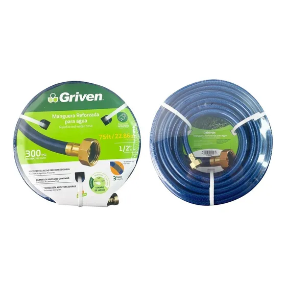 Manguera Culebra Con Conexion 1/2 PuLG X 22,86 Mts Griven
