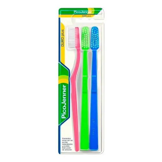 Cepillo Dental Pico Jenner® Duro Plus | Pack X 3