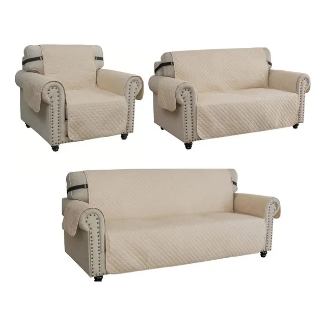 Funda Cobertor Para Muebles 3+2+1 Reversible +banda Elástica
