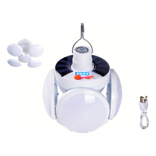 Luz Solar Plegable, Bombilla Led Portátil Recargable Por Usb Luz Solar Plegable, Bombilla Led Portátil Recargable Por Usb