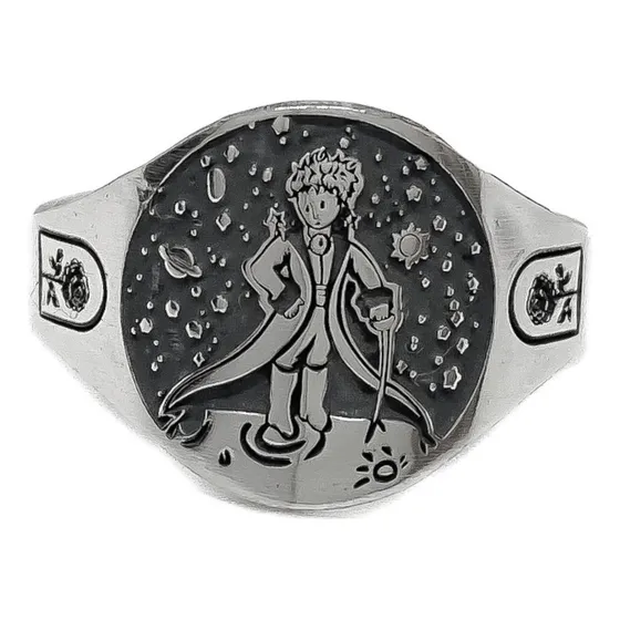 Anillo El Principito Plata 925 Plata 925 B - Mediano Plata 925