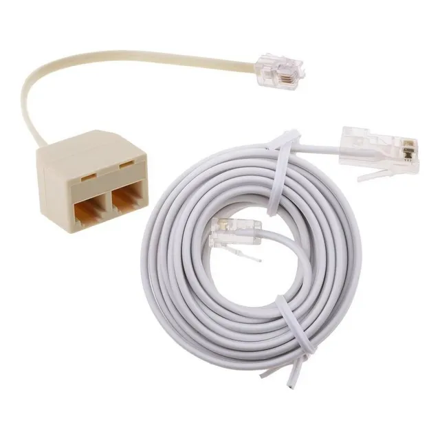 Cv Rj11 Adsl A Ethernet Rj11 6p4c A 8p4c Conector Telefónico