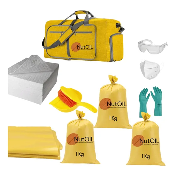 Kit Antiderrame Hidrocarburos Y Aceites 35 L Portatil Nutoil