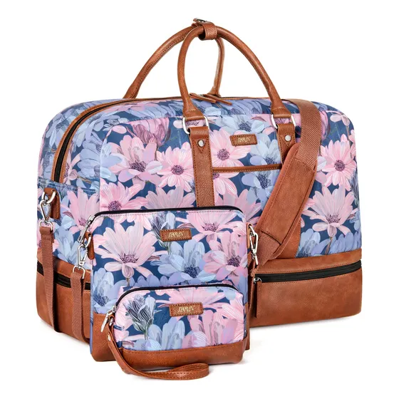 Ibfun Bolsa De Viaje Grande Para Mujeres 3pcs Set Con