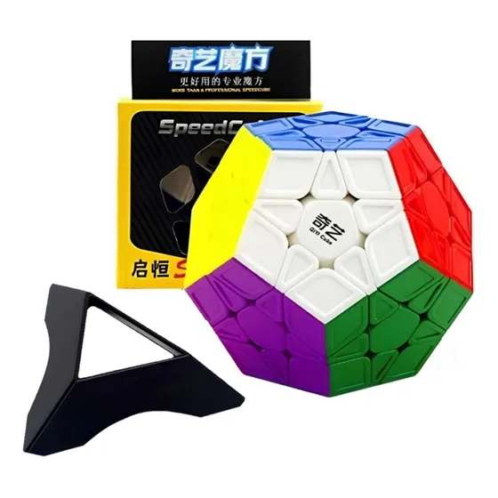 Cubo Rubik 3x3 Qiyi Megaminx Stickerless Speed Cube 