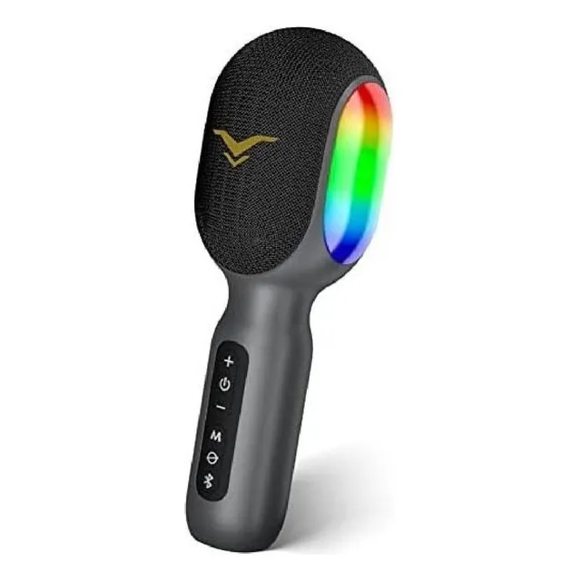 Microfone KaraokĂȘ Bluetooth Sem Fio Microfone PortĂĄtil 5 Em 1 Com Caixa De Som E Luzes Rgb DinĂąmicas Mini MĂĄquina De KaraokĂȘ Para Viagens Stagesound Cor Cinza Microfone KaraokĂȘ Bluetooth Sem Fio Microfone PortĂĄtil 5 Em 1 Com Caixa De Som E Luzes Rgb DinĂąmicas Mini MĂĄquina De KaraokĂȘ Para Viagens Stagesound Cor Cinza