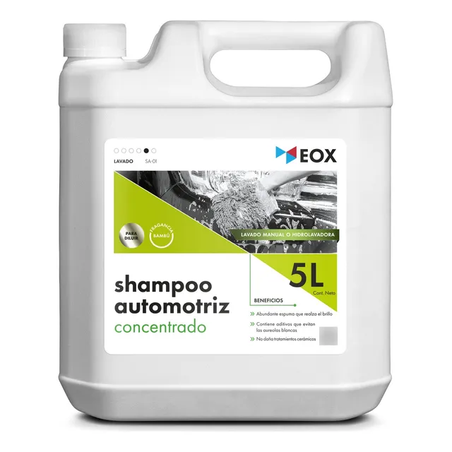 Shampoo Automotriz Concentrado Eox 5 Litros