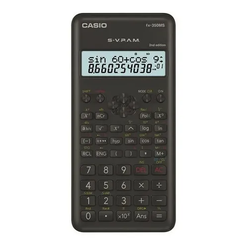 Calculadora Cientifica Casio Fx-350ms 240 Funciones Oy Color Gris Oscuro
