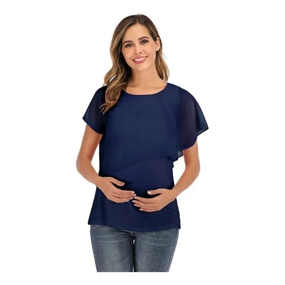 Blusa Casual De Embarazo Y Lactancia Materna