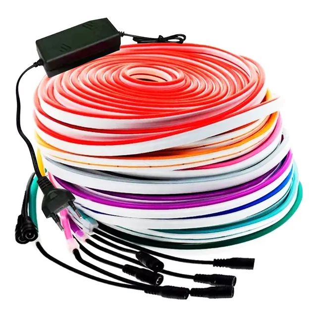 Cinta Neon Led Neón Luz Luces Colores Flexible 5m Decoración