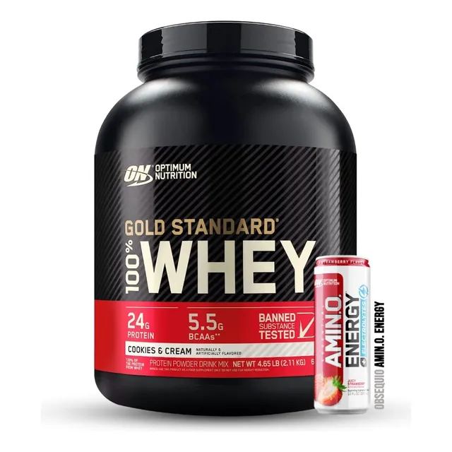 Gold Standard 100% Whey 5lb, Proteína, Optimum Nutrition