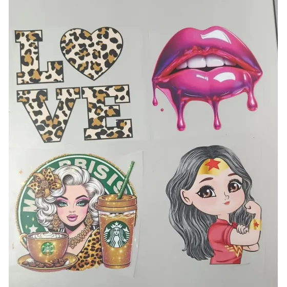 Impresiones En Dtf Listos, Personaliza Tus Prendas 4x5$ Top