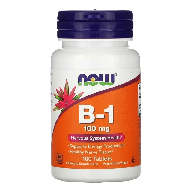 Now Foods Vitamina B-1 Tiamina Sistema Nervioso 100tabs Sfn