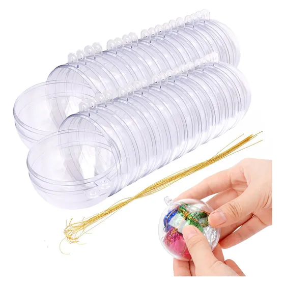 Bolsas De Navidad Transparentes De 6cm Para Decorar