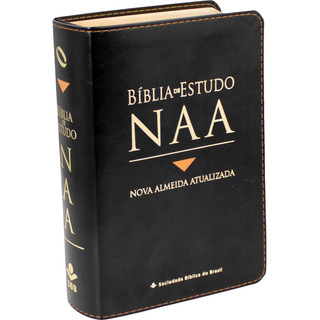 Bíblia De Estudo Naa | Tamanho Médio | Letra Normal | Capa Sintético Preto, De Nova Almeida Atualizada. Editorial Sbb, Tapa Mole En Português Bíblia De Estudo Naa | Tamanho Médio | Letra Normal | Capa Sintético Preto, De Nova Almeida Atualizada. Editorial Sbb, Tapa Mole En Português