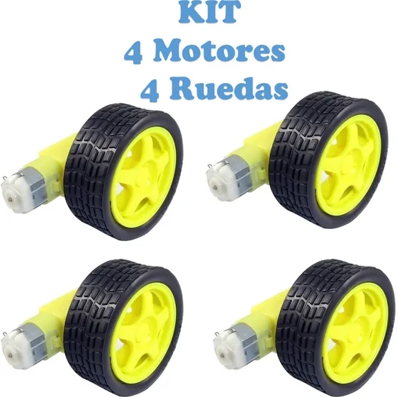 Motorreductor 6 V Con Rueda Antideslizante Kit 