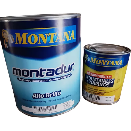 Montadur Acabado Poliuretano Verde Pintura Montana