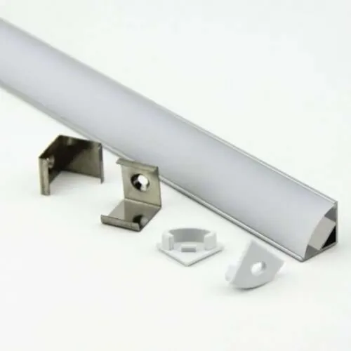 Perfil De Aluminio Esquinero, 10pzs. Para Muebles.