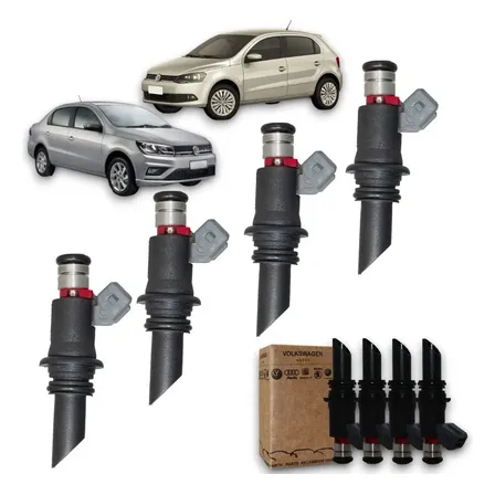 Kit 4 Bico Injetor Vw Gol Fox Voyage 1.0/1.6 Flex G4/g5 Orig