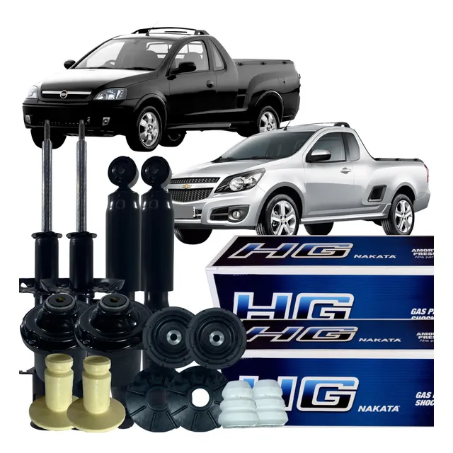 04 Amortecedor Kit Batente Coifa Coxim Montana 2003 À 2010