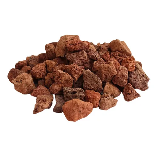 Pedra Vulcânica Vermelha Lareira Churrasqueira Pacote 5kg