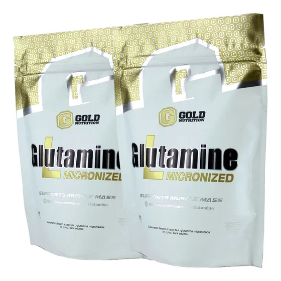 Pack X 2 Glutamina Micronizada Gold Nutrition 225g