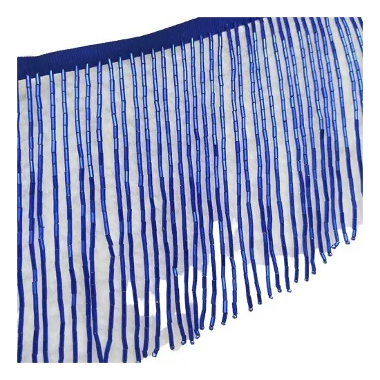 Yi Cinta De Encaje Adornada Con Borlas Con Flecos De Tubo