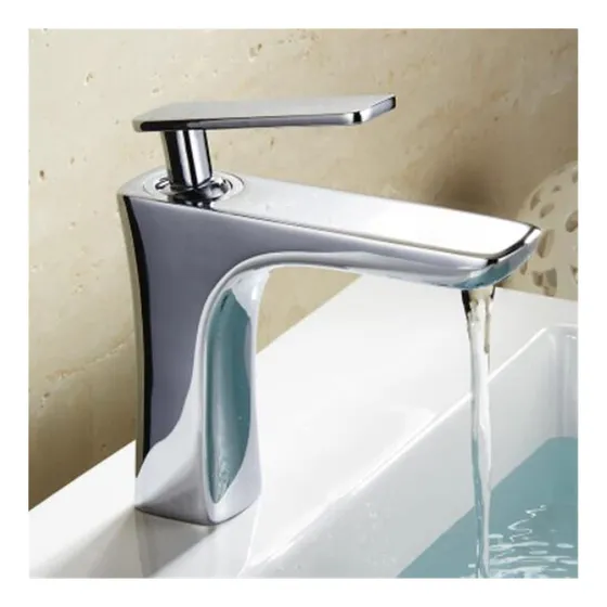 Grifo Lavabo Mezclador Blanco Dorado Baño Grua Laton Agua