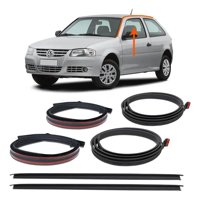 Kit Friso De Teto Pingadeira Borracha Vw Gol G3 G4 2 Portas