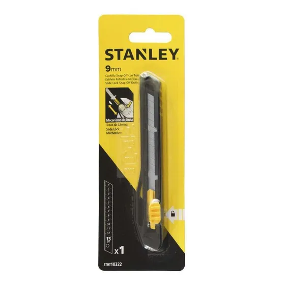 Estilete Com Trava - 9mm - Stht10322-840 - Stanley