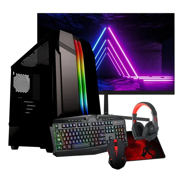 Pc Gamer Nueva Amd 3200g 16gb Ddr4 Vega 8 + Monitor + Combo