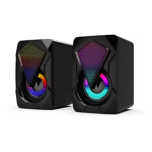 Corneta Pc Laptop Celular Gamer Speaker Led 