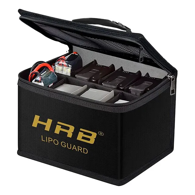 Bolsa Estuche Seguridad Batería Lipo Anti Fuego Explosion
