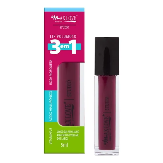 Gloss Lip Volumoso 3 Em 1 Max Love Cor 305
