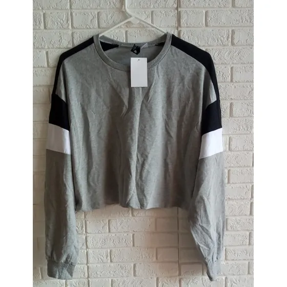 Sweater Corto Croptop, Nuevo, H&m, Talla L, Nueva