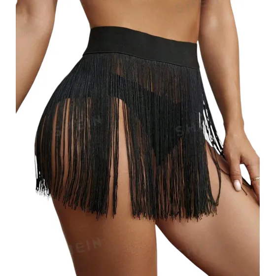 Falda Playera Pareo Negra