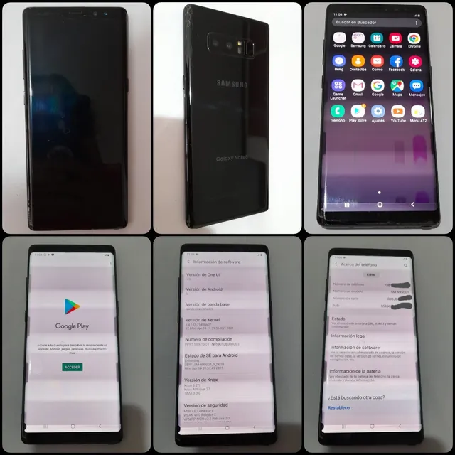 Samsung Galaxy Note 8 +kit Tapa Trasera+estuches Protectores