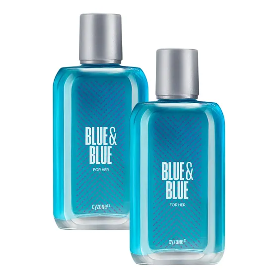 Perfume Blue And Blue Dama Cyzone Original X2
